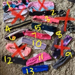 Lululemon headbands, all mint or nwt